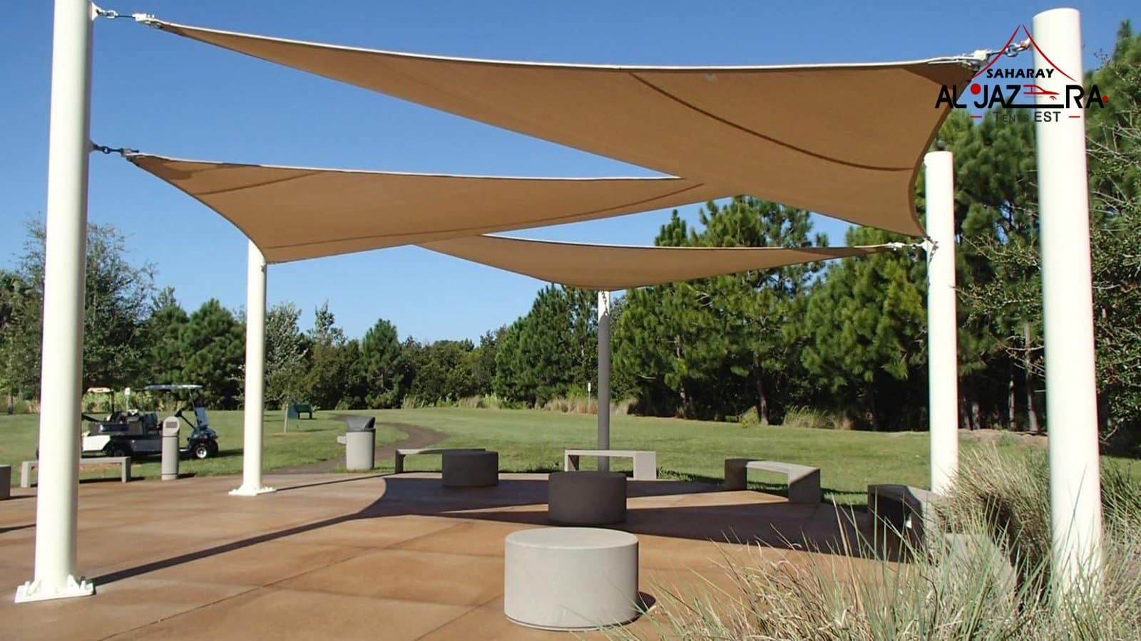 Hyperbolic Sail Shades – Unique Architectural Shade in Saudi Arabia