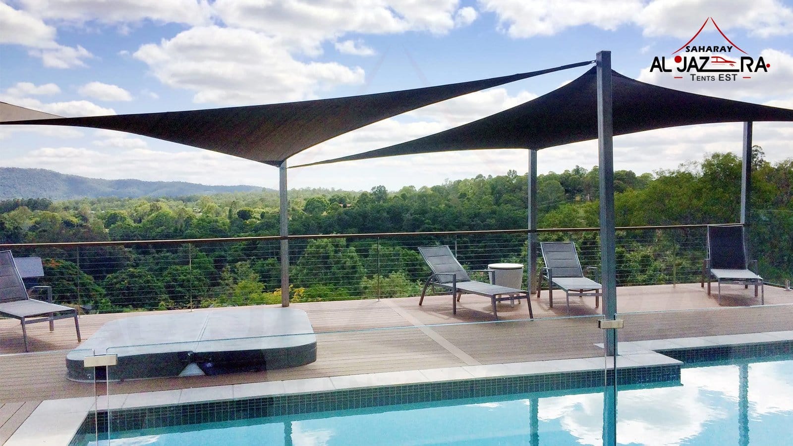 Poolside Sail Shades – Stylish Waterproof Shade Saudi Arabia