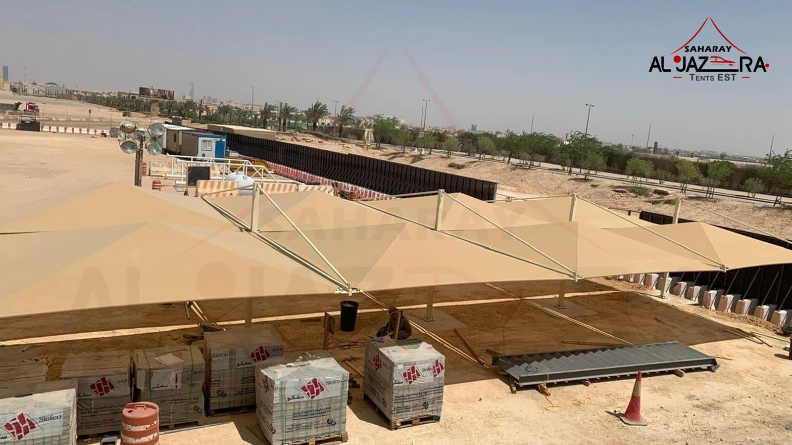 Pyramid Car Parking Shades Dammam | Saharay Al Jazeera