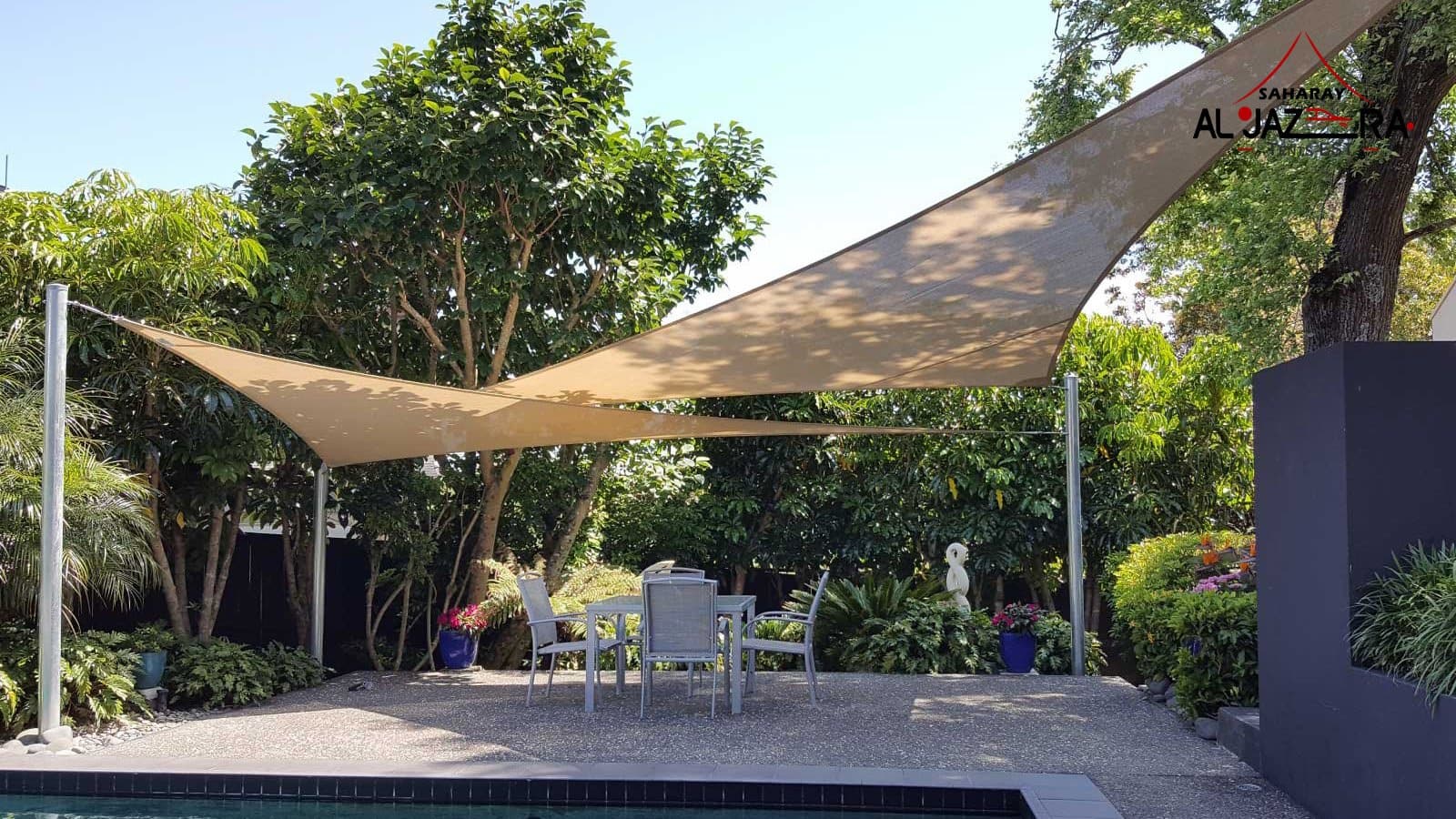 Triangular Sail Shades – Modern Outdoor Shade in Saudi Arabia