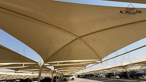 Custom Fabric Car Parking Shades – Tailored Shade Designs in Saudi Arabia