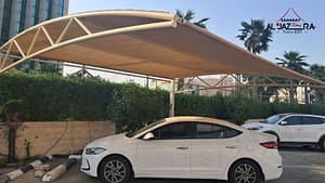 Cantilever Car Parking Shades Dammam | Car Shades Supplier Saudi Arabia