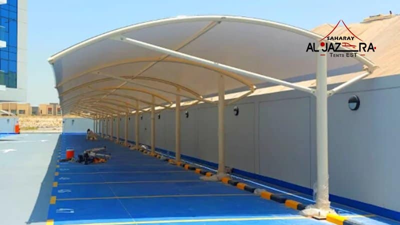 Custom Fabric Car Parking Shades in Saudi Arabia